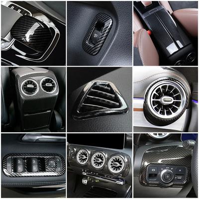 Innenausstattung für Mercedes Benz A-Klasse W177 V177 A180 A200 A250, Auto-Styling, Mittelkonsolenteil, Kohlefaser, Refit-Verkleidung