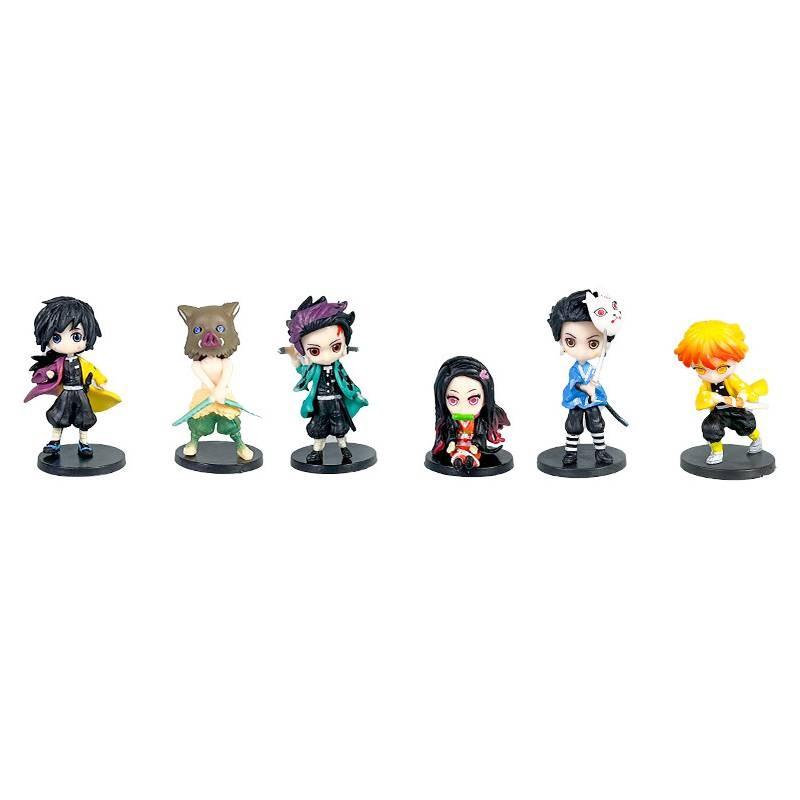 

Истребитель демонов Кимэцу но Яиба Камадо Тандзиро Камадо Нэдзуко Модель Украшение Set 2