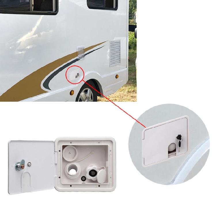 Tralier RV Lockable-Leakproof for Fresh Water-Inlet Gravity-Filling Port for Hat