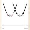 Lucky Pixiu Gold-Swallowing Beast Braided Rope Necklace Light luxury niche new minimalist style jewelry couple's necklace
