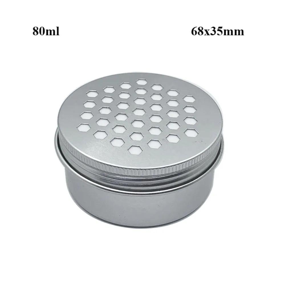 New Hollow Out with Holes Aluminum Tin Container 8 Styles Metal Cosmetic Face Eye Cream Packing Lip Balm Candle Jar