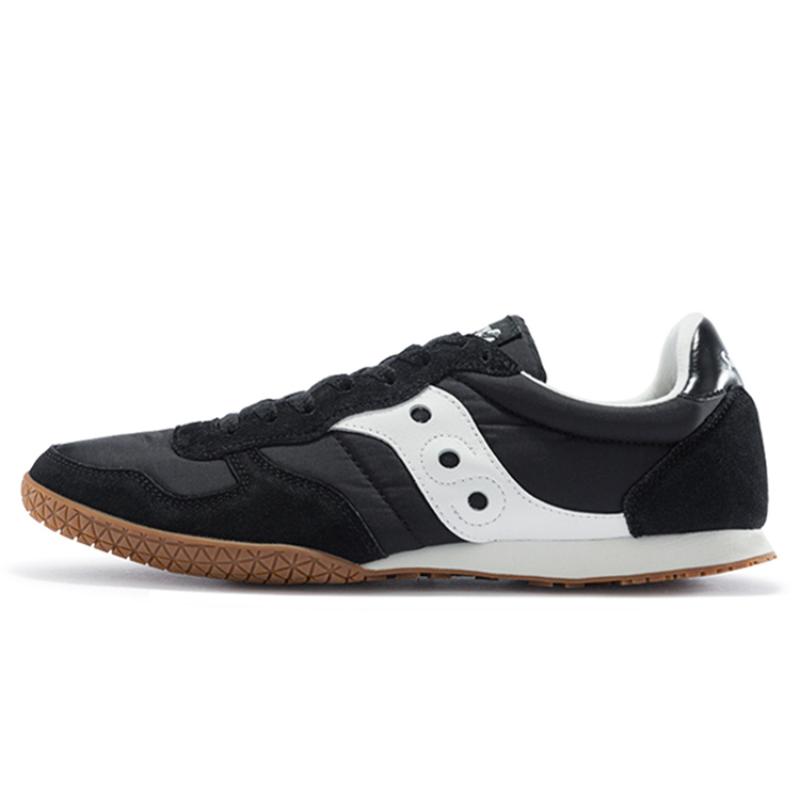 

Saucony Bullet Амортизація Антиковзкі Зносостійкі Повітропроникність Низькі Бігові Кросівки Жіночі Чорно-Білі Стандартні M Saucony S69007-5 36
