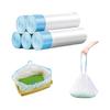 Automatic Toilet Garbage Bags for Cats [75 Pieces] Replacement Garbage Bags with Strings, Translucent Toilet Bags, Compatible with Pull-out Toilets