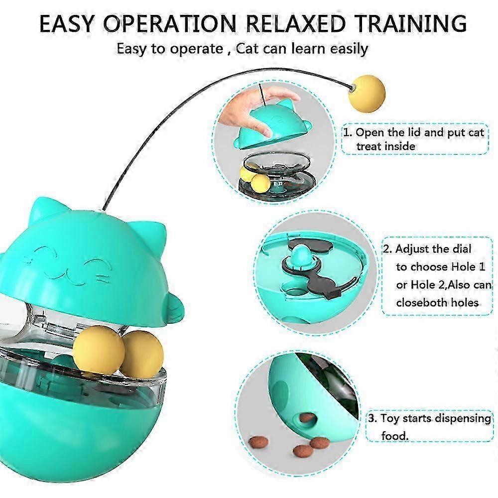 2025 Latest Model Adjustable snacks cat food container fun tumbler pet slow food