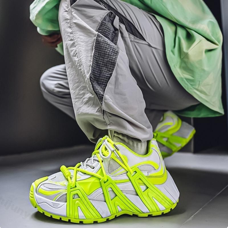 Fashion Men's Fashion Trend Low Top Casual Thick Soeld Shoes 2025 Autumn New Mesh Breathable Comfortable Versatile Niche Chunky sneakers