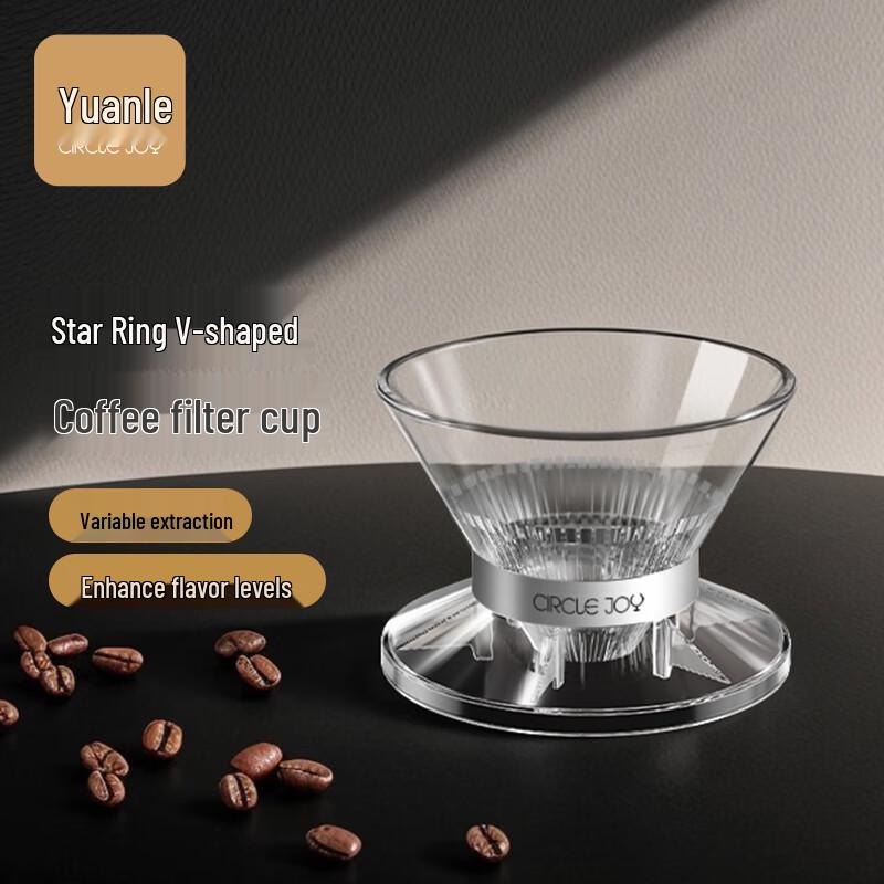 

Circle Joy V-shaped 60° Pour Over Coffee Filter Cup