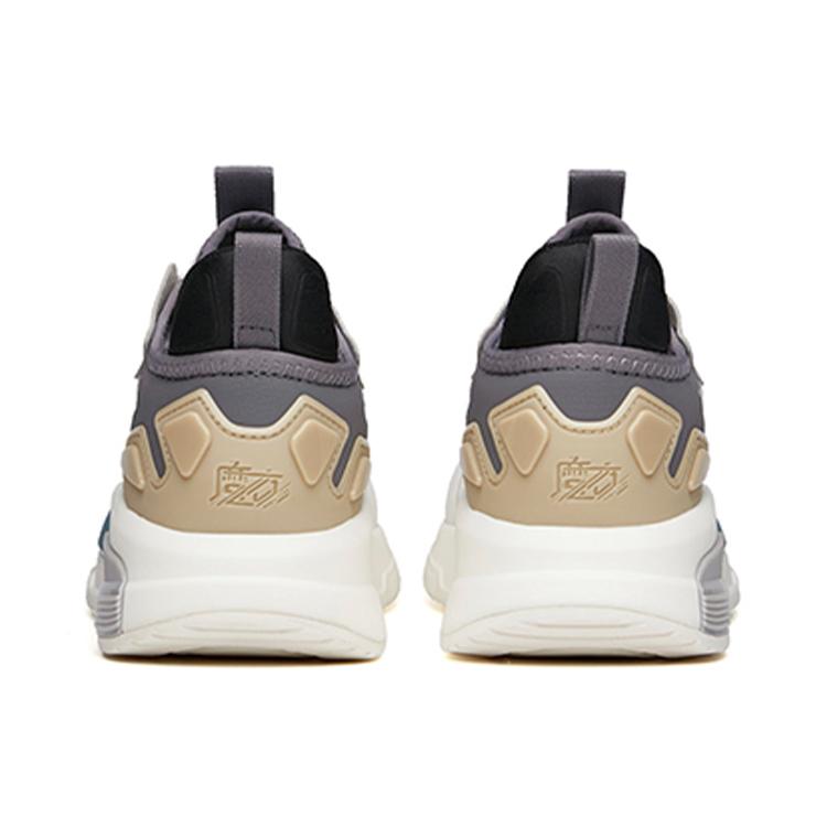 New Anta Rejecting Mediocrity Anti Slip And Wear Resistant Breathable Low Top Skateboard Shoes Men's Ivory White 112138800-1