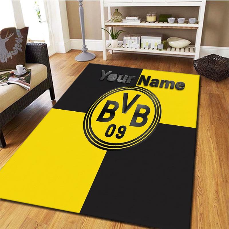 Borussia Custom Name Carpet Rug for Living Room Bedroom Home Sofa Decoration,Kids play Non-slip Floor Mat