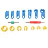 16PCS Car AC Fuel Line Disconnect Removal Tool Set with Storage Box Compact for Air Conditioning Pipes Heater Hose