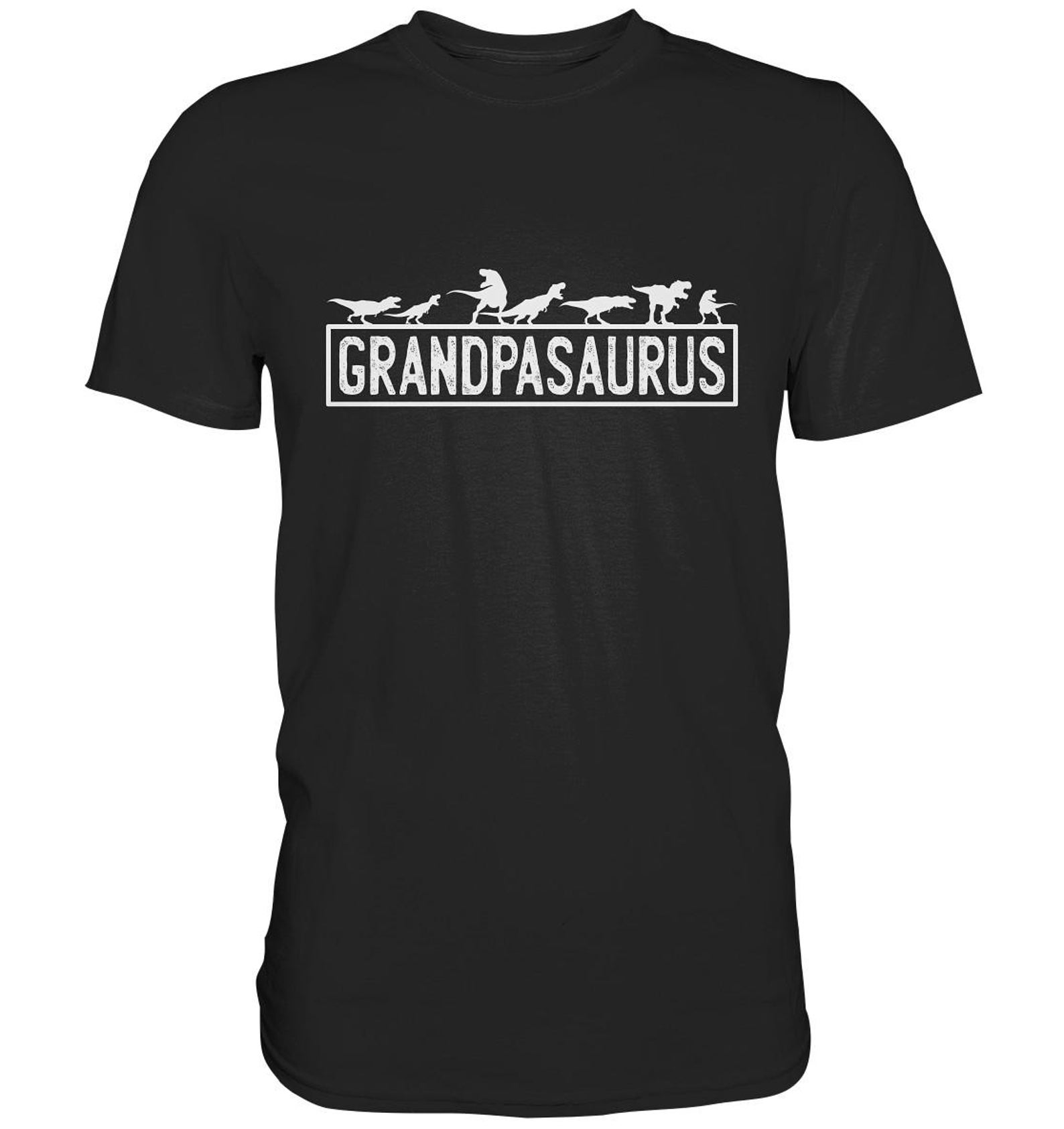 T Shirt Grandpasaurus Dad Gift Idea Family Sayings Dinosaur - Premium T-Shirt 2XL