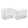 Clear Display Case for Figures Figure Portable Small Toys Container Countertop Modern