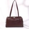 Crystal Vegetable-Tanned Cowhide Leather Crossbody Handbag - 2025 Autumn/Winter Soft Shoulder Tote