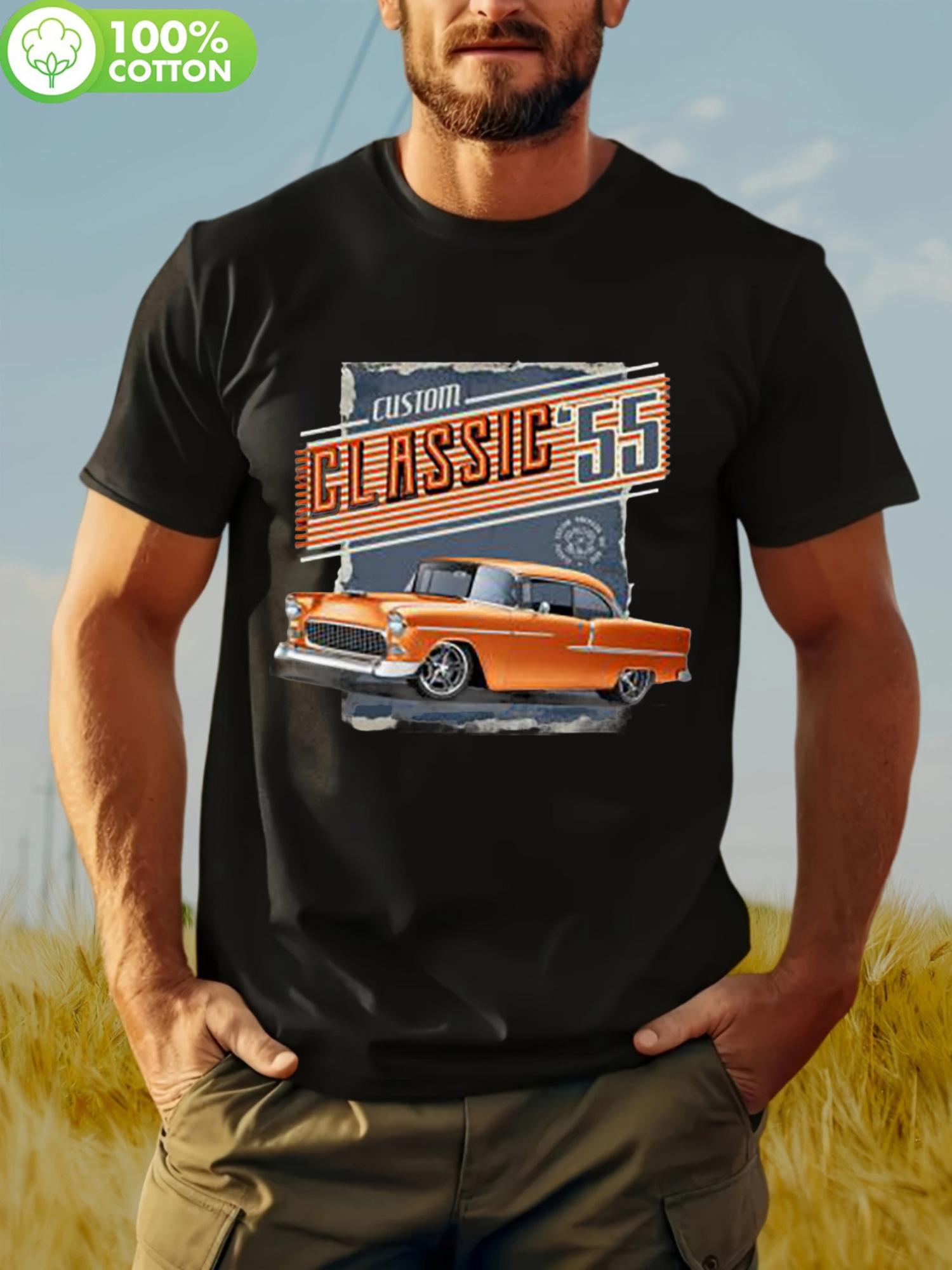 

Classic 55 Graphic T-shirt - Retro Orange & White Design XXXXL
