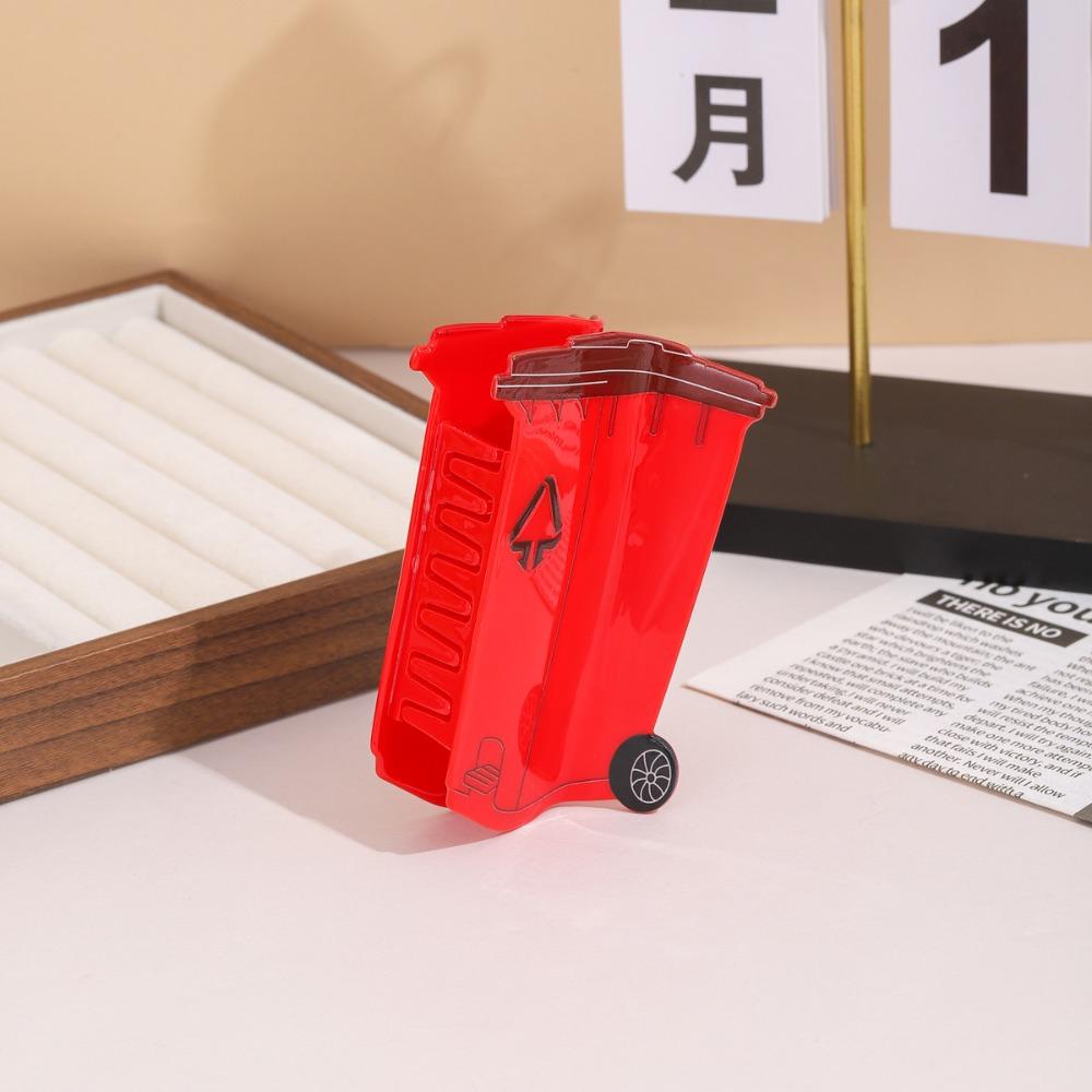 

Funny Trash Can Design Hair Claw Novelty Garbage Can Hairpins Fashion Acrylic Shark Clip Creative