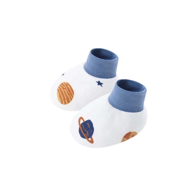 6 Pair Infant Cotton Socks Breathable Fabric Foot Cover Set Lovely Pattern Newborns Essential for Daily Comfort