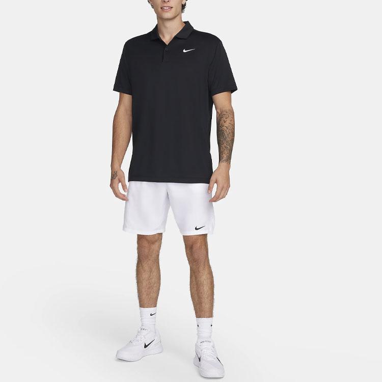 Nike Court Victory Solid Logo Elastic Waist Tennis Shorts Men shorts White FD5384-100