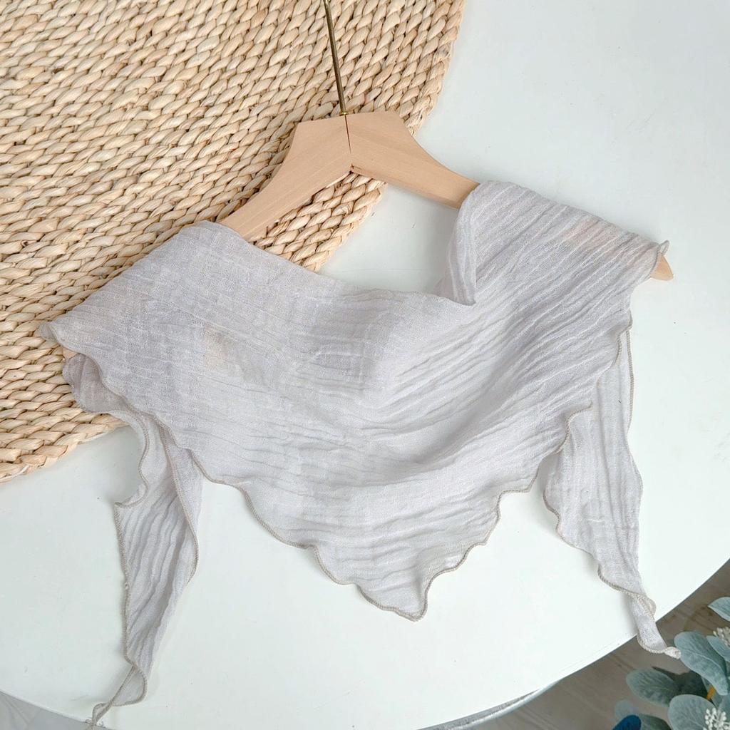 Clearance Welfare Retro Linen Square Scarf Literary And Versatile Women'S Summer Neck Protection Cotton And Linen Small Silk Scarf Scarf Printed Model