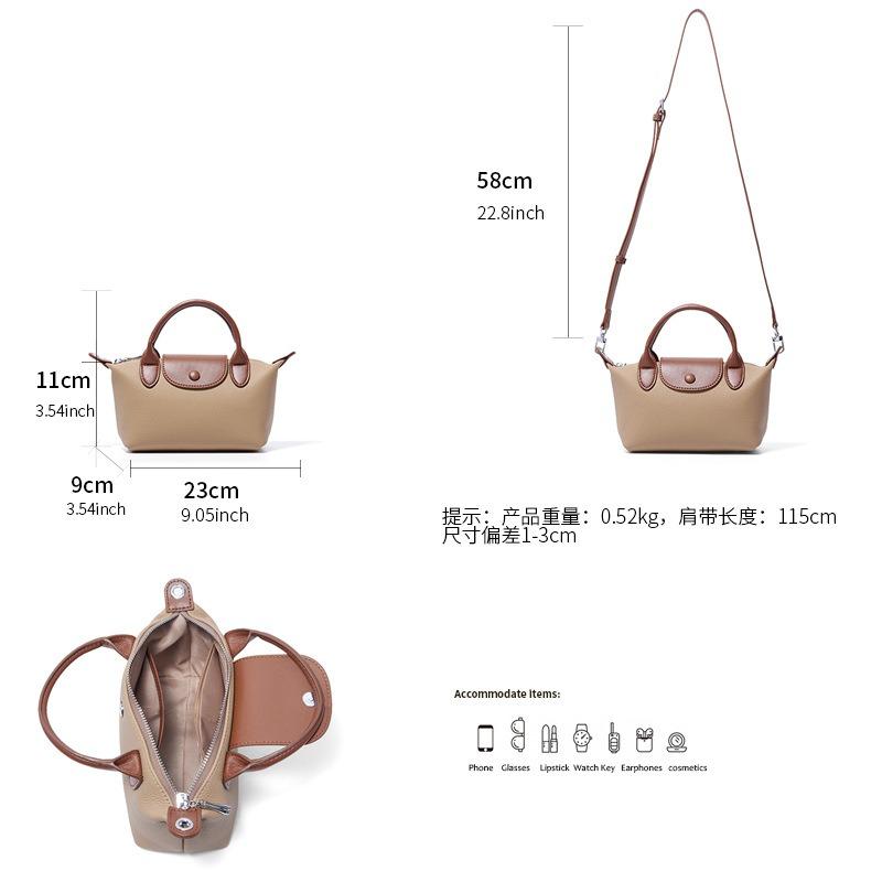 Leather Temperament Handbag First Layer Cowhide Commuter Messenger Bag Shoulder Bag Summer New Women