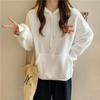 Wind real shot lamb wool hooded autumn and winter furry sweater women's fleece thickened coat