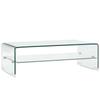 Day and Night - Day and Night Transparent Tempered Glass Coffee Table 98x45x31 Cm