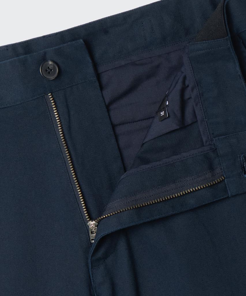 Musinsa Standard Regular Fit Hidden Elastic Waist Chino Pants [Navy]