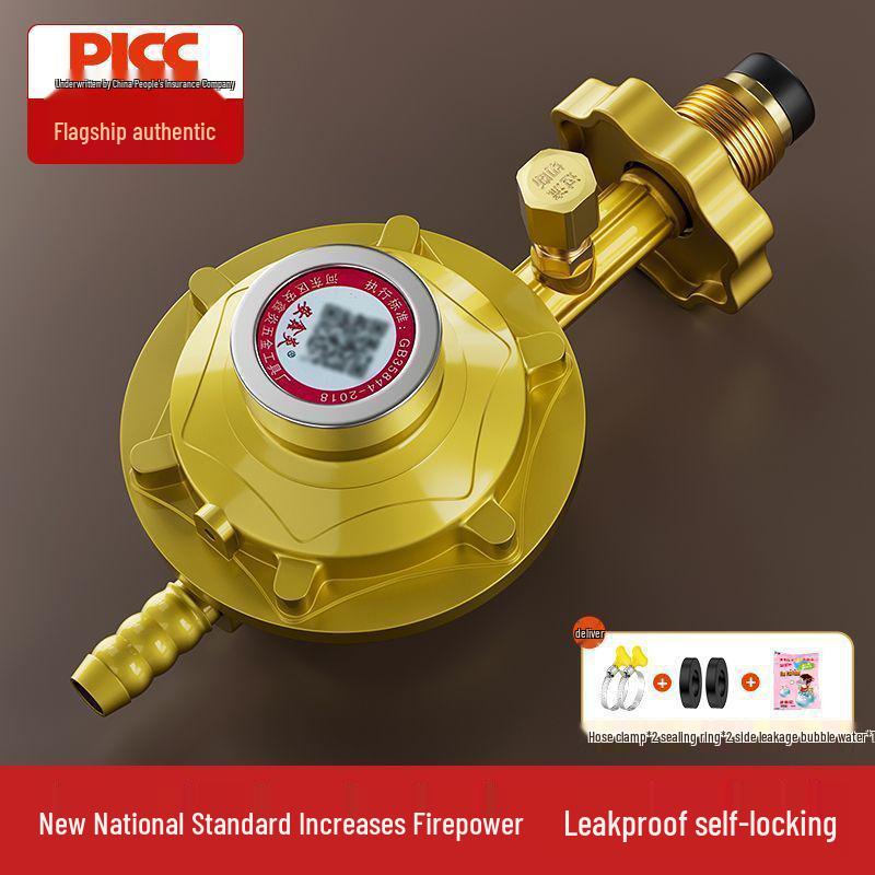 0.6L Gas Pressure Reducing Valve - Explosion-Proof, Leak-Proof, Self-Cutting, Thickened Household LPG Tank Model