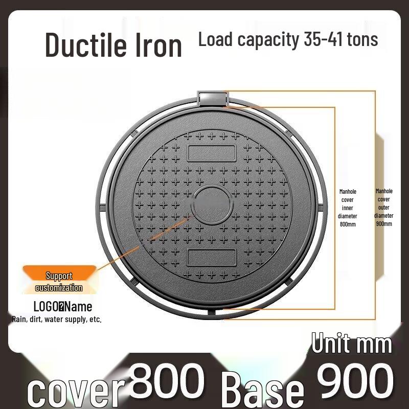 Jun Ding Ying Heavy-Duty Ductile Iron Round Manhole Cover