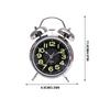 electronic Alarm Clock Luminous Wind Up Clock 3 Inch Quiet Timer Watch for Seniors Sleepers Bed Desk Room Travel Bedroom