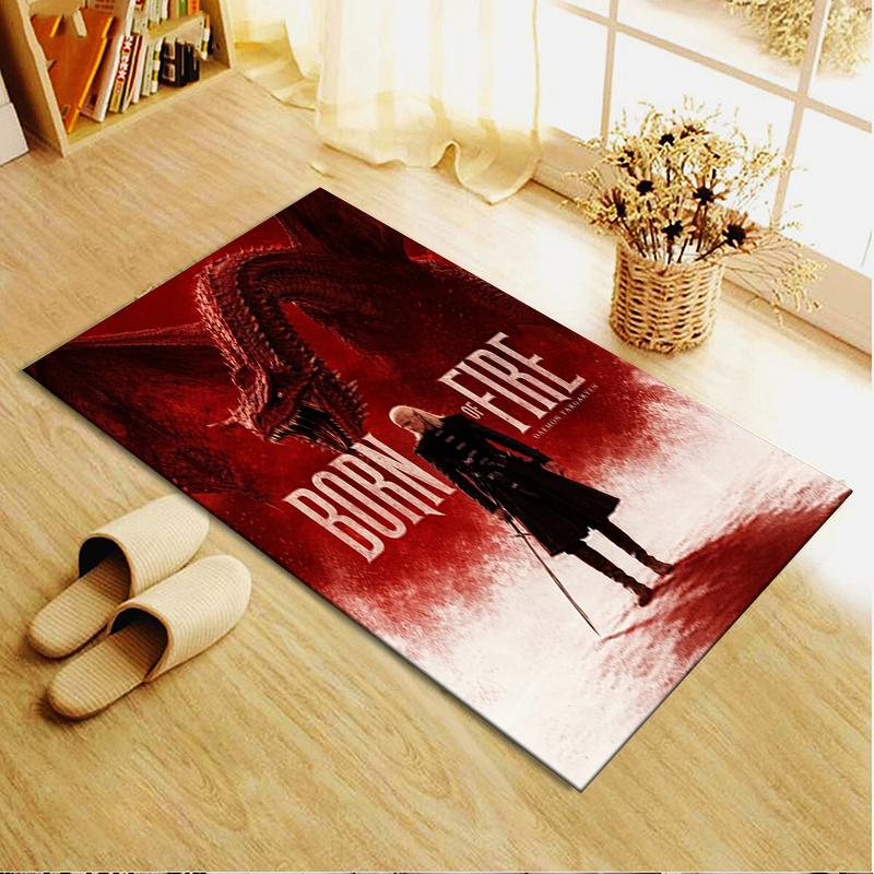 Daemon Targaryen Carpet Rug for Living Room Bedroom Home Sofa Decoration,Kids Play Non-slip Floor Mat