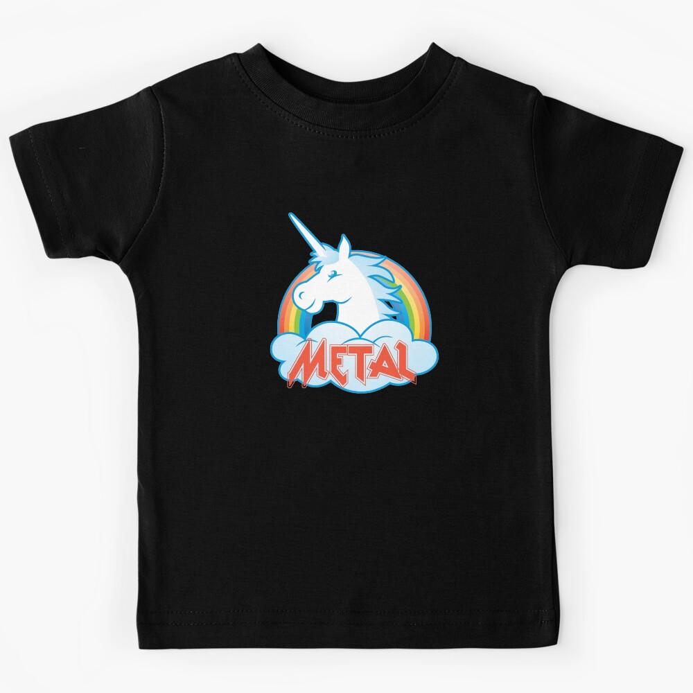 Metal Unicorn Kids T-Shirt 140