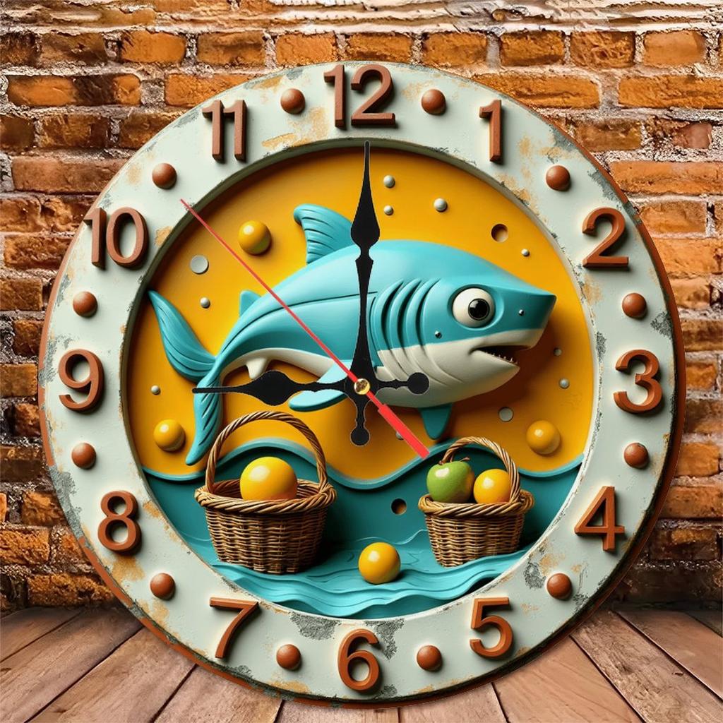 25x25cm Wooden Wall Clock Combining Natural Beauty with Functional Timekeeping