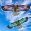 1 Piece Bird Repellent For Garden Yard Colorful Eagle Kite Emulation Flying Hawk Kite Bird Scarer Drive Bird Kite Scaring Device