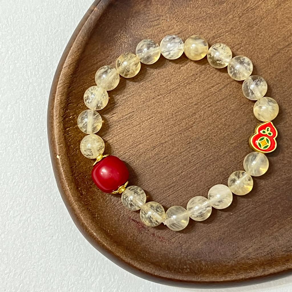 8mm Round Beads Chalcedony Bracelet for Women Natural Stone Beaded Bracelets Handmade Stretch Bangle DIY Jewelry Gifts