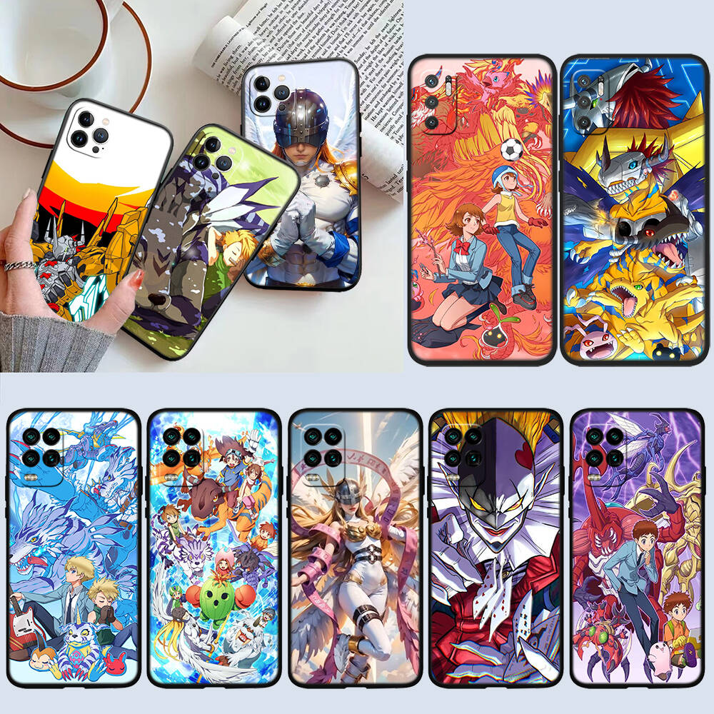 D-Digimons Phone Case for Redmi Note 12 12S 12C 13 13C 13R 14 14S 14R 14C 11A 13X A3 A3X A4 A5 Pro Max Plus