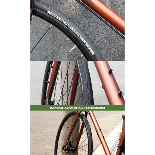 Pneumatico per bicicletta GORIX 700ÁE8c Pneumatico per bici da strada Gravel Road Cross Bike (GORILLA DI GHIAIA) Sostituzione del battistrada del pneumatico clincher 28c 700c