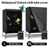 Bird Cage Cover Waterproof Dustproof Oxford Cloth Black Shading Breathable Square Large Cage Cover Protective Accessories
