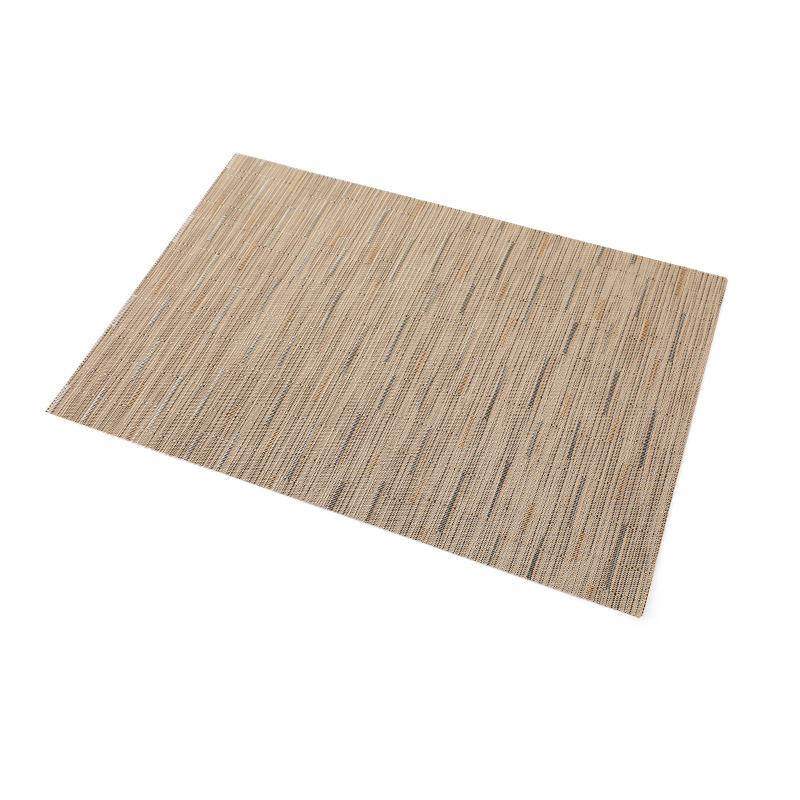 Strictly selected placemat Nordic style colored bamboo Teslin thermal insulation placemat pvc waterproof table mat thermal insulation mat