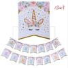 Happy Birthday" Letters Banner Garland Glittering Paper Flag Kids Birthday Party Decor
