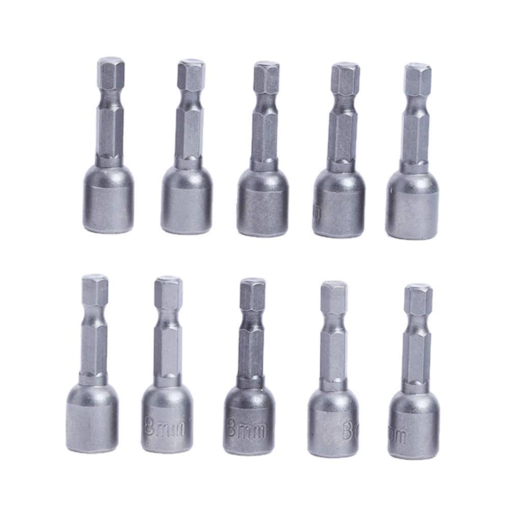 5pcs 8mm Magnetic Hex Head 42mm Socket Bit