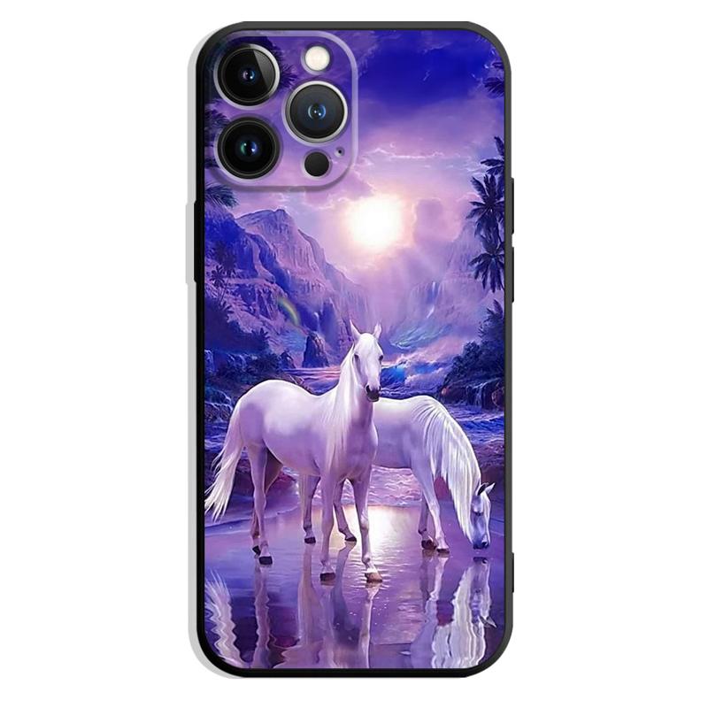 Pferd Handyhülle für iPhone Samsung Galaxy Redmi Xiaomi Oppo OnePlus Note SA 7 8 9 10 11 12 13 14 20 21 22 23 53 54 Pro Max Plus Ultra TPU Soft