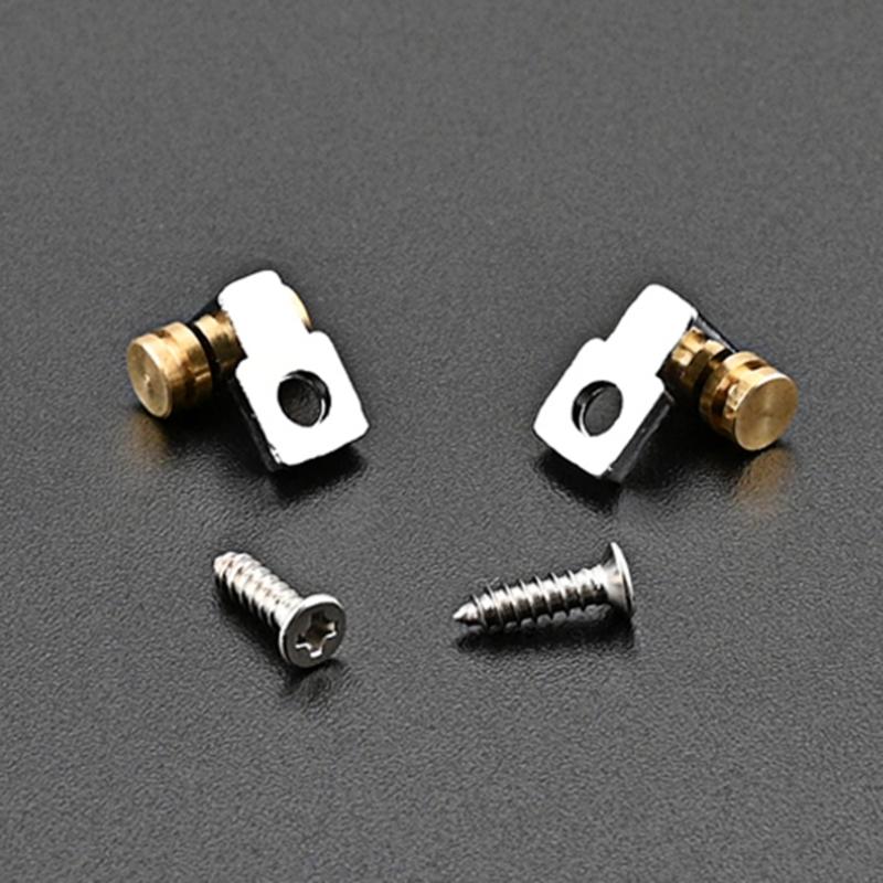 2 Pcs Guitars Roller String Trees Durable Standard Guitar String Guide Retainer with Screws Electric Guitar Accessories