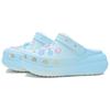 Crocs Crush Clog Summer Dream Bubble Sea Salt Exquisite Hole Shoes Unisex White Blue