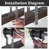 Heavy Duty Boat Trailer Roller with Sturdy Steel Frame Rubber Marine Keel Roller Bracket Assembly for Easy Installation