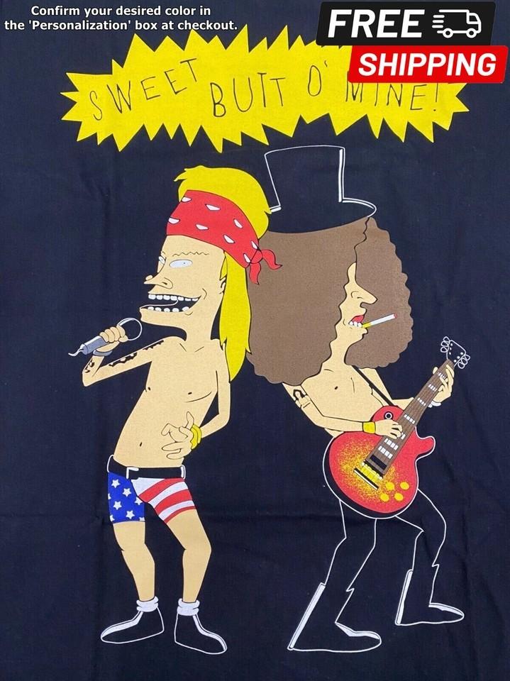 

Beavis and ButtHead Roses 96s TSHIRT S234XL Black Shirt A154 Unisex T-Shirt L