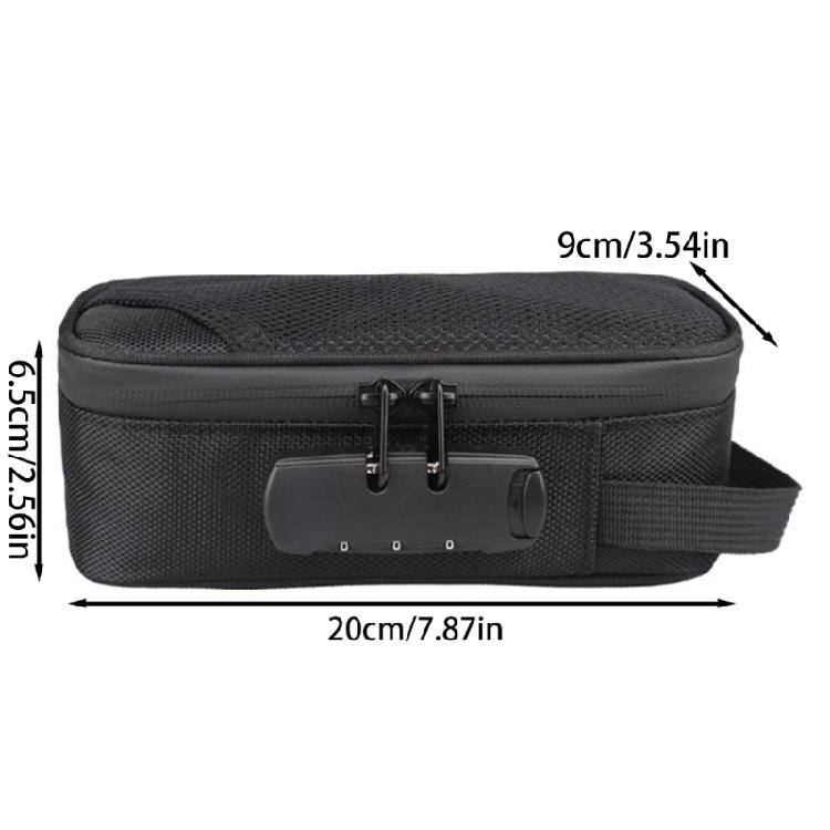 Borsa di Stoccaggio a Prova di Odore Borsa Stash a Prova di Odore Con Serratura Portatile da Viaggio