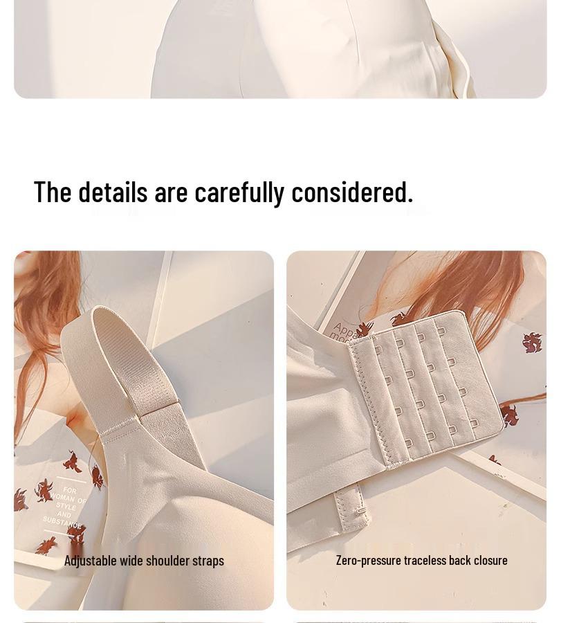 Seamless Full Coverage Lift Bra: Large Bust Support, Anti-Sagging, Shaping, Thin Summer Wear.