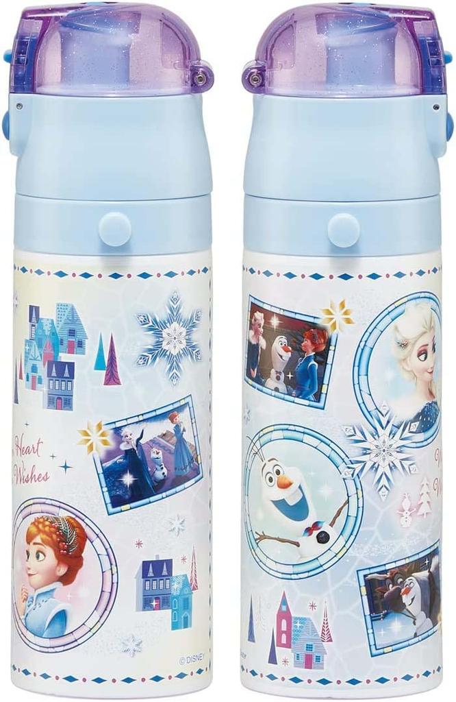 Skater Water Disney Frozen Direct Stainless Sports Bottle for Bottle, 470ml, 23, Drinking, Steel, Girls, SDC4-A