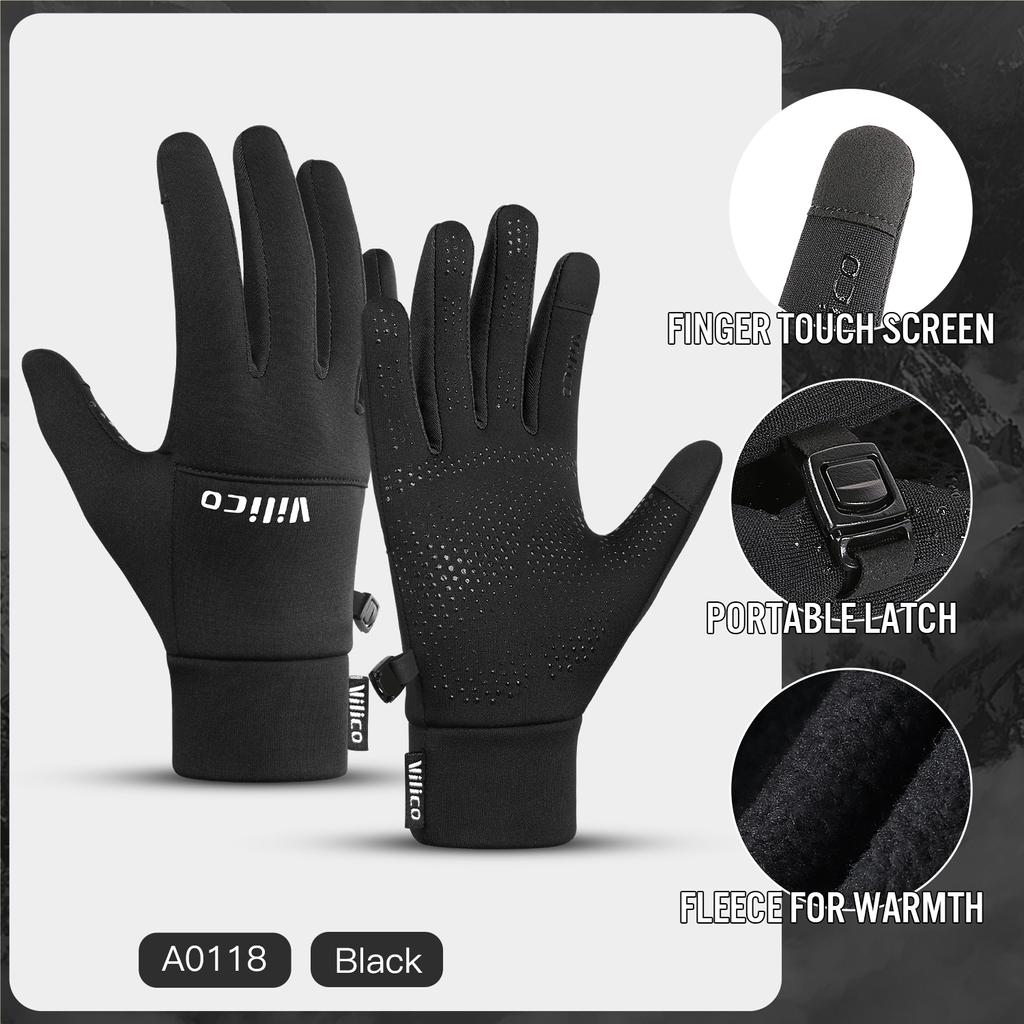 Outdoor Sports,Running,Winter Cycling,Touch Screen Gloves,Women'S Autumn And Winter Cycling,Warm And Windproof With Fleece Glove