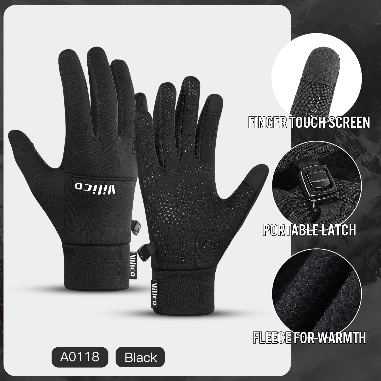 

Durable And Safe Outdoor Sportsrunningwinter Cyclingtouch Screen Gloveswomen S Autumn And Winter Cyclingwarm And Windproof With Fleece Glove XL
