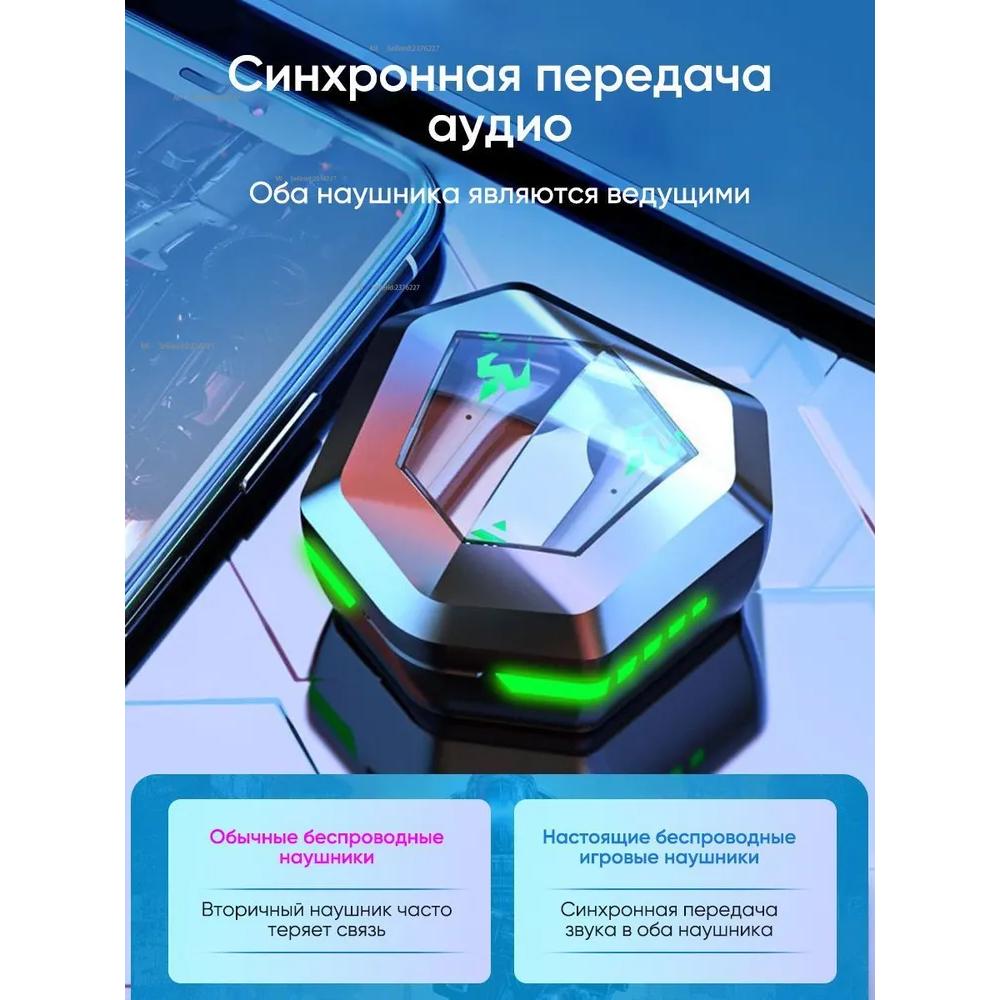 TikChic N35 Bluetooth TWS wireless game headset with microphone and low delay of 45ms.